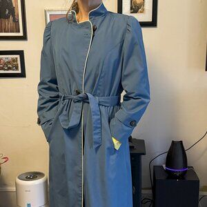 Vintage blue trench coat - by Changing Scene